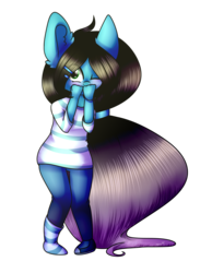 Size: 2560x3292 | Tagged: safe, artist:despotshy, oc, oc only, oc:despy, earth pony, anthro, chibi, female, high res, mare, simple background, solo, transparent background