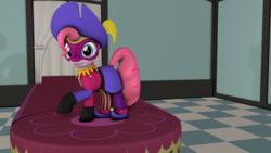 Size: 1920x1080 | Tagged: safe, artist:dracagon, pinkie pie, earth pony, pony, g4, 3d, clopin trouillefou, female, solo, source filmmaker, the hunchback of notre dame