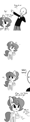 Size: 1650x6600 | Tagged: safe, artist:tjpones, oc, oc only, oc:brownie bun, oc:richard, earth pony, human, pony, horse wife, bald, comic, dialogue, duo, food, horse problems, peanut butter, simple background, white background