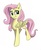 Size: 5004x6174 | Tagged: safe, artist:celestial-rainstorm, fluttershy, pegasus, pony, g4, absurd resolution, female, mare, simple background, solo, white background