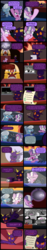 Size: 2000x10740 | Tagged: safe, artist:magerblutooth, diamond tiara, silver spoon, oc, oc:dazzle, oc:il, cat, imp, pony, comic:diamond and dazzle, g4, comic, contract, court, courtroom, female, filly, foal, glasses, judge, projector, trial