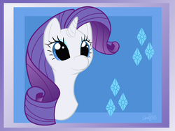 Size: 6400x4800 | Tagged: safe, artist:casyx3, rarity, pony, g4, absurd resolution, bust, female, portrait, solo