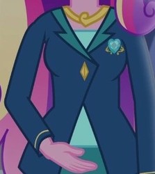 Size: 265x297 | Tagged: safe, screencap, dean cadance, princess cadance, equestria girls, g4, my little pony equestria girls: friendship games, boobshot, breasts, cropped, pictures of chests