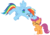 Size: 7317x5185 | Tagged: safe, artist:mandash1996, rainbow dash, scootaloo, pegasus, pony, campfire tales, g4, my little pony: friendship is magic, absurd resolution, cute, cutealoo, eyes closed, noogie, scootalove, simple background, transparent background, vector