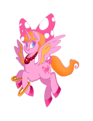 Size: 2550x3300 | Tagged: safe, artist:gamemaster14, alicorn, pony, colored wings, high res, jewelry, koopalings, multicolored wings, necklace, ponified, solo, unshorn fetlocks, wendy o. koopa