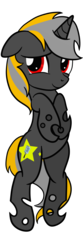 Size: 5907x17717 | Tagged: safe, artist:mimicproductions, oc, oc only, oc:optic t-bone, changeling, pony, unicorn, absurd resolution, body pillow, body pillow design, changeling hooves, changeling oc, cutie mark, gray coat, looking away, lying, on back, red eyes, smiling, solo, yellow changeling