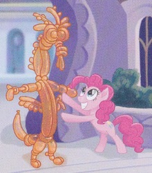 Size: 562x639 | Tagged: safe, discord, pinkie pie, g4, my little pony: the movie, balloon