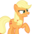 Size: 986x1043 | Tagged: safe, artist:burdo49, derpibooru exclusive, applejack, earth pony, pony, g4, honest apple, .svg available, >:d, evil smile, female, grin, hatless, missing accessory, raised hoof, simple background, smiling, smirk, solo, svg, transparent background, vector