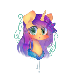 Size: 768x768 | Tagged: safe, artist:windymils, oc, oc only, oc:lilac, pony, unicorn, art trade, female, mare, open mouth, simple background, solo, transparent background