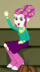 Size: 129x234 | Tagged: safe, screencap, torch song, equestria girls, g4, my little pony equestria girls: summertime shorts, steps of pep, cropped, op i can't see shit