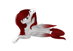 Size: 960x675 | Tagged: safe, artist:tinatina-8, oc, oc only, oc:shira, pegasus, pony, female, mare, prone, simple background, solo, transparent background
