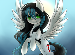 Size: 1600x1171 | Tagged: safe, artist:snowbunny0820, oc, oc only, oc:sunshine, pegasus, pony, female, flying, mare, solo, spread wings, sun, wings
