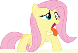 Size: 6087x4155 | Tagged: safe, artist:jhayarr23, fluttershy, pony, discordant harmony, g4, absurd resolution, female, simple background, solo, tongue out, transparent background