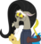 Size: 1609x1747 | Tagged: safe, artist:frownfactory, discord, discordant harmony, g4, .svg available, alternate hairstyle, black hair, clothes, long hair, male, red eyes, simple background, solo, svg, transparent background, vector, wings