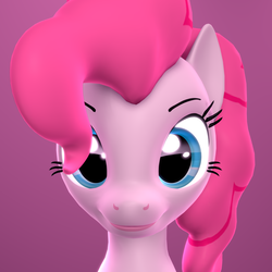 Size: 2160x2160 | Tagged: safe, artist:xppp1n, pinkie pie, earth pony, pony, g4, 3d, high res, solo, source filmmaker