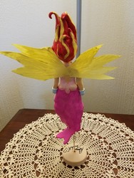 Size: 1512x2016 | Tagged: safe, sunset shimmer, equestria girls, g4, my little pony equestria girls: friendship games, clay, craft, daydream shimmer, irl, photo, rebecca shoichet, sculpture, traditional art