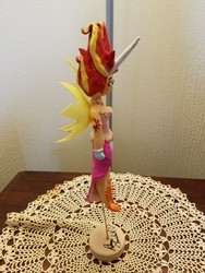 Size: 1512x2016 | Tagged: safe, sunset shimmer, equestria girls, g4, my little pony equestria girls: friendship games, clay, craft, daydream shimmer, irl, photo, rebecca shoichet, sculpture, traditional art