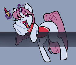 Size: 915x792 | Tagged: safe, artist:/d/non, lipstick vanity, pegasus, pony, g4, 30 minute art challenge, clothes, female, lipstick, magic, missing cutie mark, vest