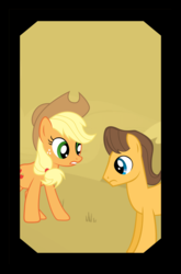 Size: 2126x3224 | Tagged: safe, artist:jayjaykolio, applejack, caramel, pony, g4, female, high res, male, ship:carajack, shipping, straight