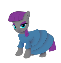 Size: 1448x1493 | Tagged: safe, artist:xbi, maud pie, earth pony, pony, g4, 30 minute art challenge, clothes, dress, female, solo