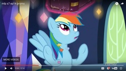 Size: 2560x1440 | Tagged: safe, edit, edited screencap, screencap, rainbow dash, pegasus, pony, fame and misfortune, g4, female, journal, mare, solo, youtube