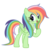 Size: 1500x1500 | Tagged: safe, artist:enzomersimpsons, fluttershy, rainbow dash, oc, oc:rainflower, pony, g4, fusion, solo