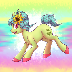Size: 1440x1440 | Tagged: safe, artist:deyogee, oc, oc only, oc:daffodil, pony, commission, female, looking at you, solo