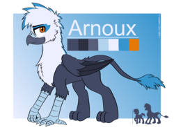 Size: 4032x3024 | Tagged: safe, artist:thebatup2bat, oc, oc only, oc:arnoux, griffon, height difference, reference sheet, simple background, solo, talons