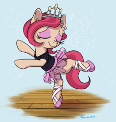 Size: 1080x1140 | Tagged: safe, artist:tehflah, oc, oc only, pony, ballerina, ballet, clothes, dancing, eyes closed, solo, tutu