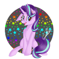 Size: 768x768 | Tagged: safe, artist:sweetkllrvane, starlight glimmer, pony, unicorn, g4, female, solo, stars