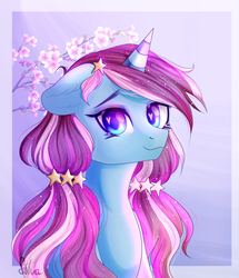 Size: 2500x2908 | Tagged: safe, artist:silvia-zero, oc, oc only, pony, unicorn, female, floppy ears, high res, mare, solo, wingding eyes