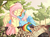 Size: 3500x2600 | Tagged: safe, artist:nobody47, fluttershy, rainbow dash, pegasus, pony, g4, bridge, cuddling, cute, dashabetes, duo, duo female, eyes closed, featured image, female, floppy ears, high res, hug, lesbian, mare, nap, outdoors, resting, ship:flutterdash, shipping, shyabetes, sitting, snuggling, spread wings, stray strand, tree, weapons-grade cute, winghug, wings
