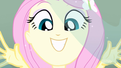 Size: 1920x1080 | Tagged: safe, screencap, fluttershy, eqg summertime shorts, equestria girls, g4, pet project, cute, faic, female, grin, happy, happyshy, shyabetes, smiling, squee
