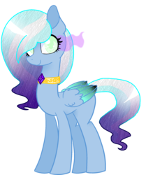 Size: 1665x1995 | Tagged: safe, artist:xsashax567, pegasus, pony, blind, ethereal mane, jewelry, magical lesbian spawn, necklace, offspring, parent:oc:nyx, parent:oc:snowdrop, parents:oc x oc, parents:snownyx, simple background, solo, sombra eyes, transparent background