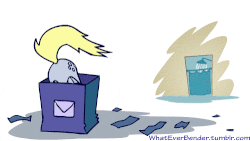 Size: 500x281 | Tagged: safe, artist:whateverbender, derpy hooves, pegasus, pony, g4, :t, animated, ask, ass up, box, bubble butt, butt, butt shake, cute, derpabetes, derpy inside a mailbox, dialogue, explicit source, eyes closed, female, frame by frame, gif, mailbox, mare, mouth hold, nom, offscreen character, perfect loop, plot, reading, shower, simple background, smiling, spitting, squigglevision, tail wag, tumblr, white background