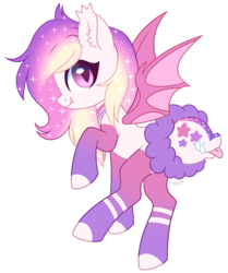 Size: 2264x2705 | Tagged: safe, artist:hawthornss, oc, oc only, oc:super nova, bat pony, monster pony, original species, cotton mouth, cute, cute little fangs, ear fluff, fangs, high res, simple background, tailmouth, transparent background