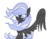 Size: 1156x900 | Tagged: safe, artist:bdgs, oc, oc only, oc:winter shade, pegasus, pony, blind, magical lesbian spawn, offspring, parent:oc:nyx, parent:oc:snowdrop, parents:oc x oc, parents:snownyx, simple background, solo, transparent background, windswept mane