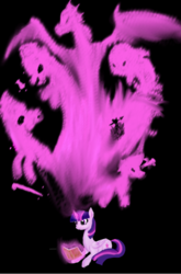 Size: 725x1101 | Tagged: safe, artist:mr100dragon100, twilight sparkle, alicorn, dragon, pony, g4, 19th century, book, dr jekyll and mr hyde, magic, moby dick, stories, the pagemaster, treasure island, twilight sparkle (alicorn)