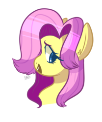 Size: 1904x2292 | Tagged: safe, artist:originalcalpis, fluttershy, pegasus, pony, g4, bust, ear fluff, female, mare, portrait, simple background, solo, transparent background