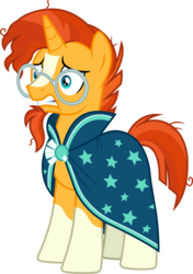 Size: 6163x8737 | Tagged: safe, artist:fruft, sunburst, pony, unicorn, g4, the times they are a changeling, absurd resolution, male, scared, simple background, solo, stallion, transparent background, vector