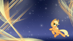 Size: 1920x1080 | Tagged: safe, artist:dentist73548, artist:unfiltered-n, edit, applejack, earth pony, pony, g4, abstract background, female, solo, wallpaper, wallpaper edit