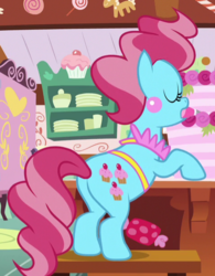 Size: 476x610 | Tagged: safe, screencap, cup cake, earth pony, pony, g4, the perfect pear, butt, cropped, female, mare, plot, solo