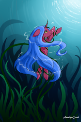 Size: 1080x1620 | Tagged: safe, artist:amaliyacloud, oc, oc only, pony, asphyxiation, bubble, drowning, female, sad, underwater