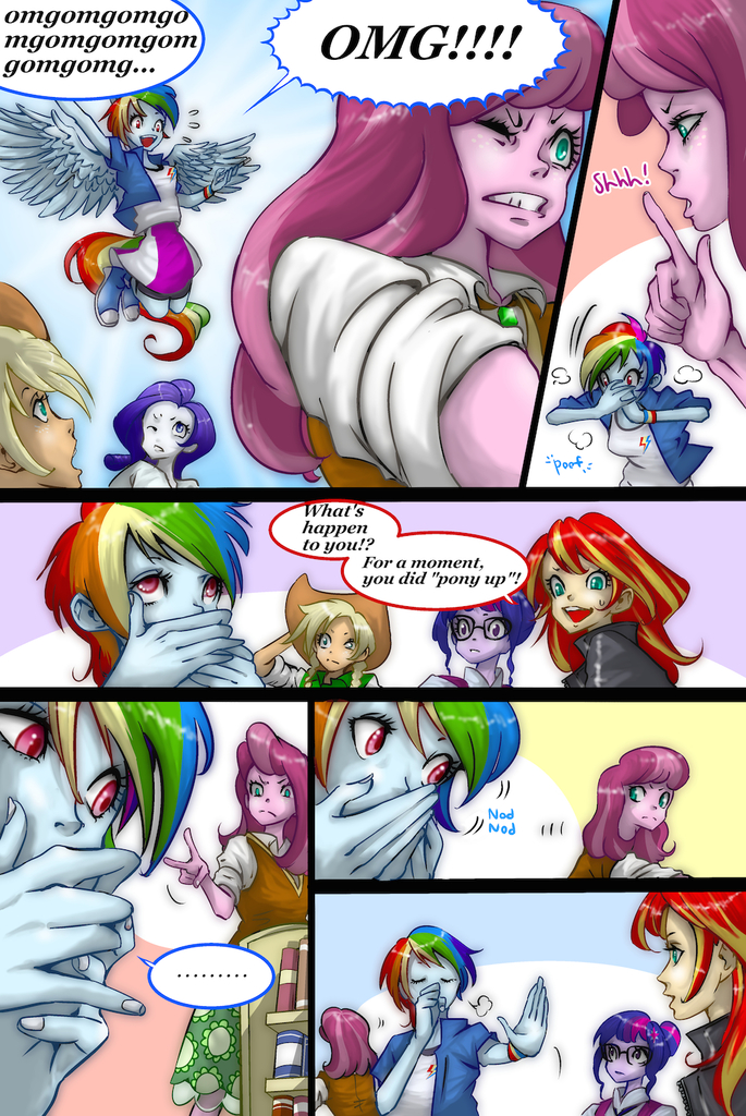 Safe Artist Ddd Applejack Cheerilee Rainbow Dash Rarity Sci Twi Sunset