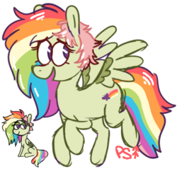 Size: 351x335 | Tagged: safe, artist:dipperclassic, fluttershy, rainbow dash, pony, g4, cute, female, fusion, open mouth, simple background, solo, transparent background