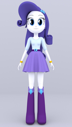 Size: 1080x1920 | Tagged: safe, artist:mkevinadam, rarity, equestria girls, g4, 3d, clothes, female, simple background, solo