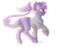 Size: 2000x1600 | Tagged: safe, artist:skimea, oc, oc only, oc:alfredo, original species, shark pony, clothes, male, raised hoof, simple background, solo, sweater, transparent background