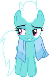 Size: 2065x3220 | Tagged: safe, artist:frownfactory, fleetfoot, pegasus, pony, g4, parental glideance, .svg available, female, high res, mare, purple eyes, show accurate, simple background, smiling, smug, solo, svg, towel, transparent background, vector, white hair, white mane, white tail