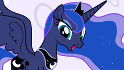 Size: 1900x1069 | Tagged: safe, artist:hendro107, princess luna, alicorn, pony, g4, to where and back again, female, solo, vector