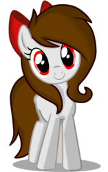 Size: 3200x5100 | Tagged: safe, alternate version, artist:rsa.fim, oc, oc only, oc:whisper hope, pegasus, pony, bow, female, looking at you, mare, mexican, red eyes, ribbon, simple background, smiling, solo, tail bow, tail wrap, transparent background, vector